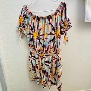 Derek Heart Tie Dye Romper 1X